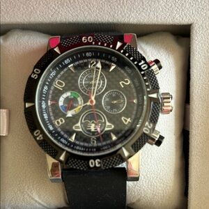 32 Degrees Black and Silver Chronograph Watch